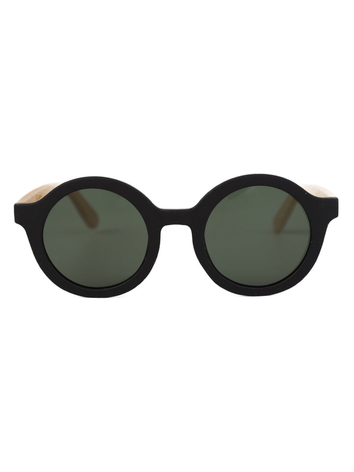 Round Acetate x Wood Sunglasses | Moon