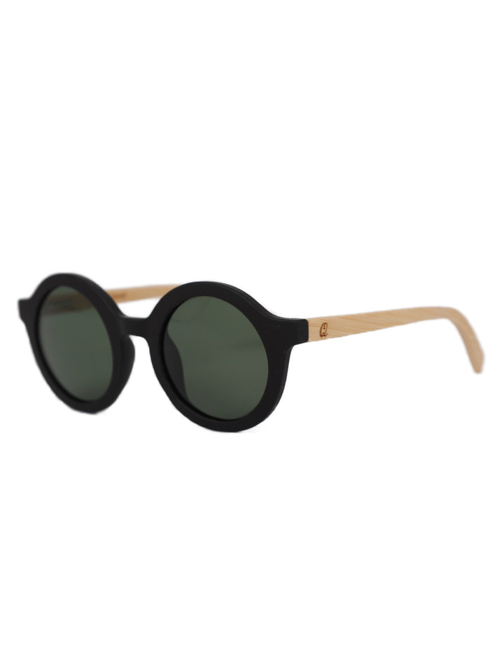 Round Acetate x Wood Sunglasses | Moon