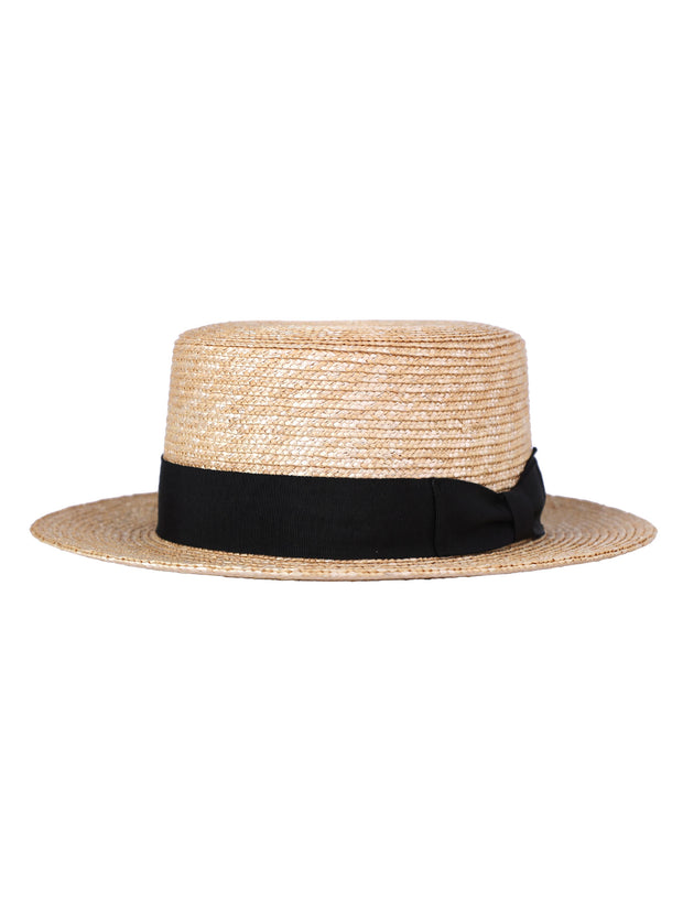 Se | wheat straw Boater hat | Summer Hat