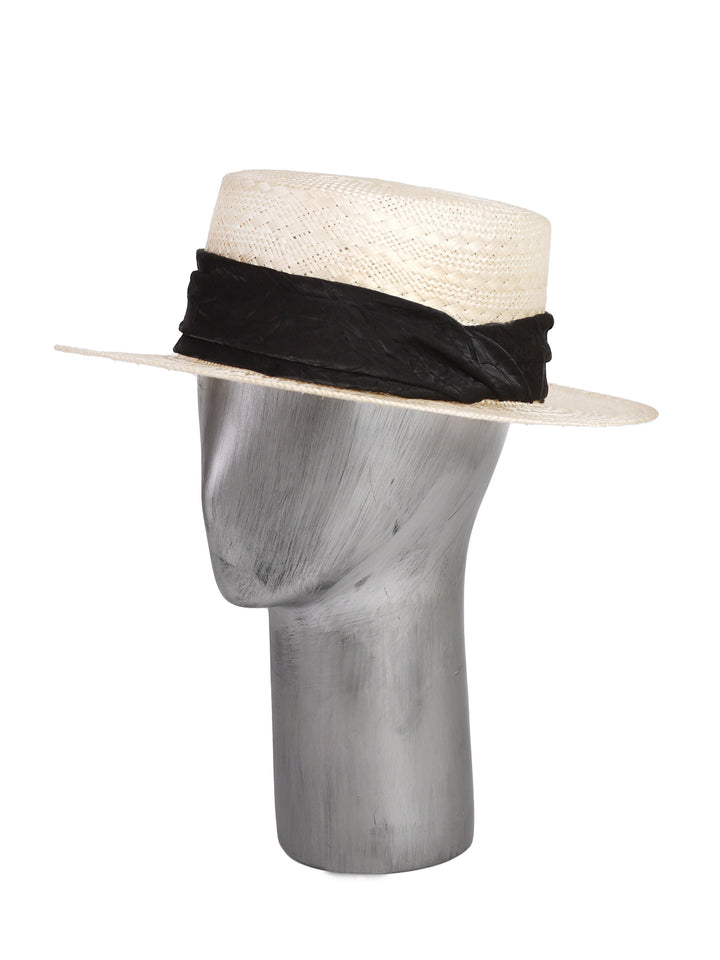 Odina | Boater Hat | 100% Sisal Straw