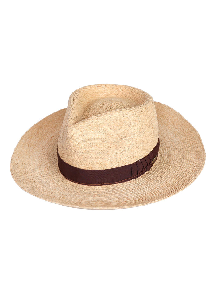 Eira | Wide Brim Fedora Hat | Raffia Straw Hat