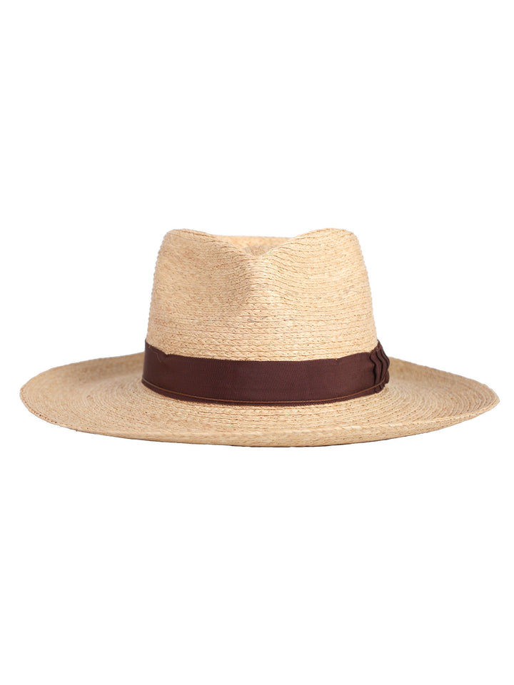 Eira | Wide Brim Fedora Hat | Raffia Straw Hat