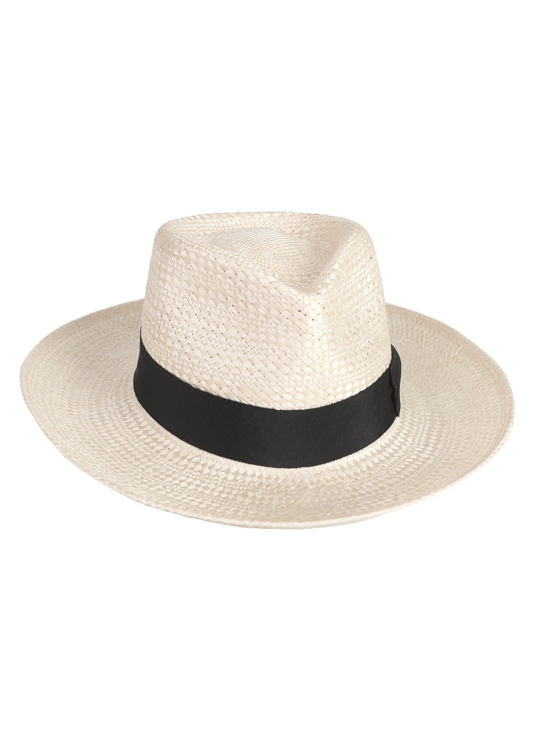 La | Wide Brim Fedora Hat | white Fedora | Mossant Paris | Hemp Straw