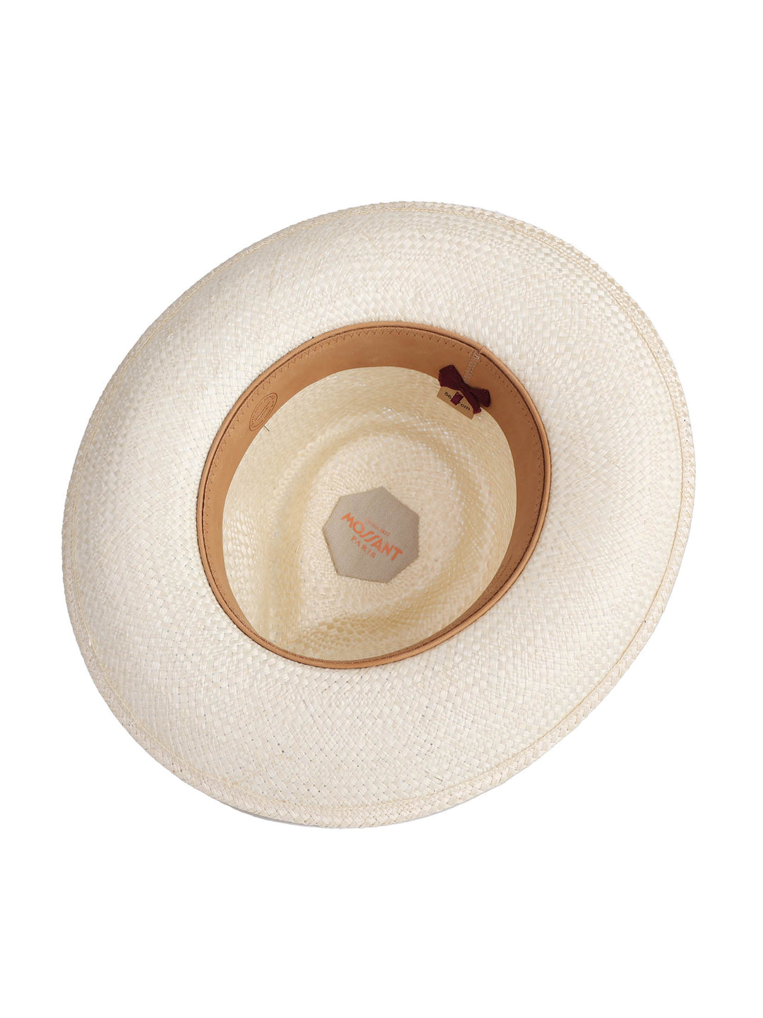 La | Wide Brim Fedora Hat | white Fedora | Mossant Paris | Hemp Straw