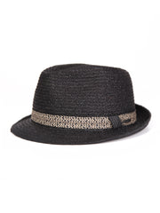Regan, Fine Raffia straw Fedora Hat |  Mossant Paris