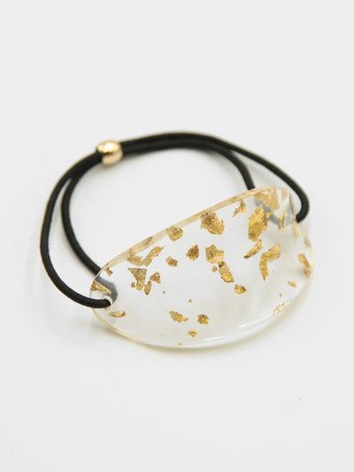 Hair ties -Gold Siver Foil