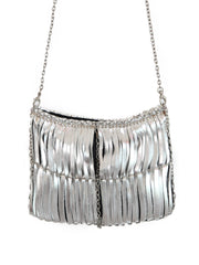 Sleeky funky shoulder & Clutch bag | Silver