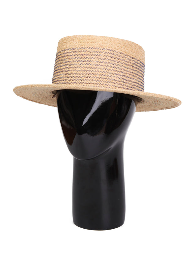 Wilma | Raffia straw Boater Hat