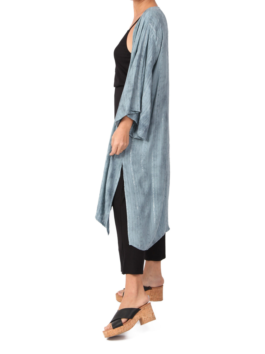 Ra Summer knit midi kimono