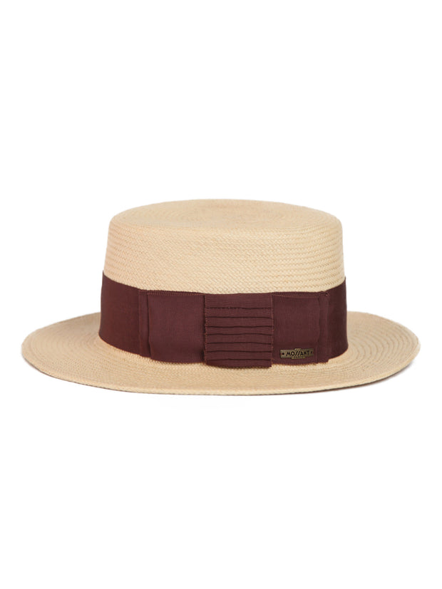 Betty, Boater Hat, Mossant Paris, toquilla palm straw