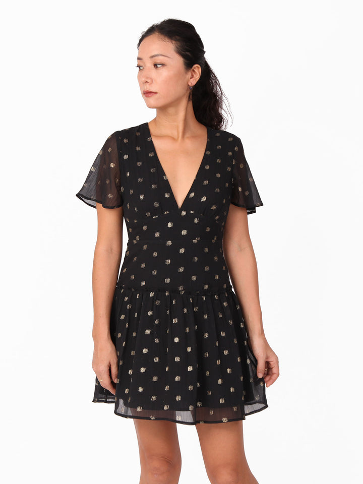 Tayen Chiffon Vneck dress