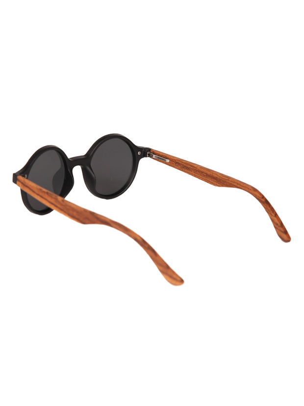 Azalea | Wood x Acetate Round Sunglasses