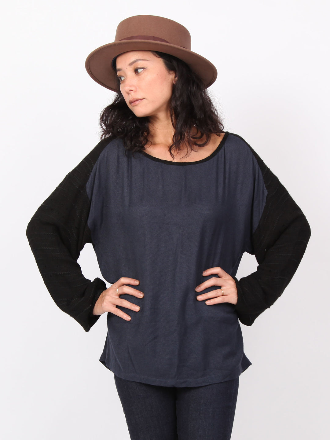 Carin | Balloon long sleeve over sized tops