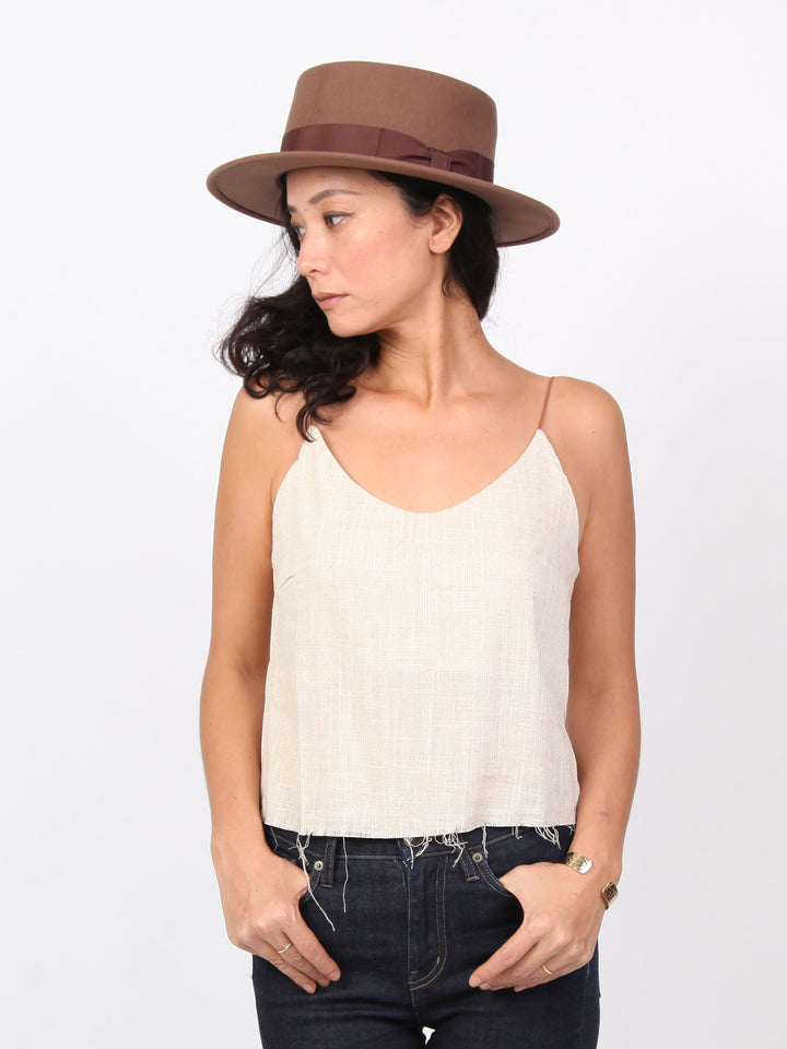 Amie V neck camisole | Linen