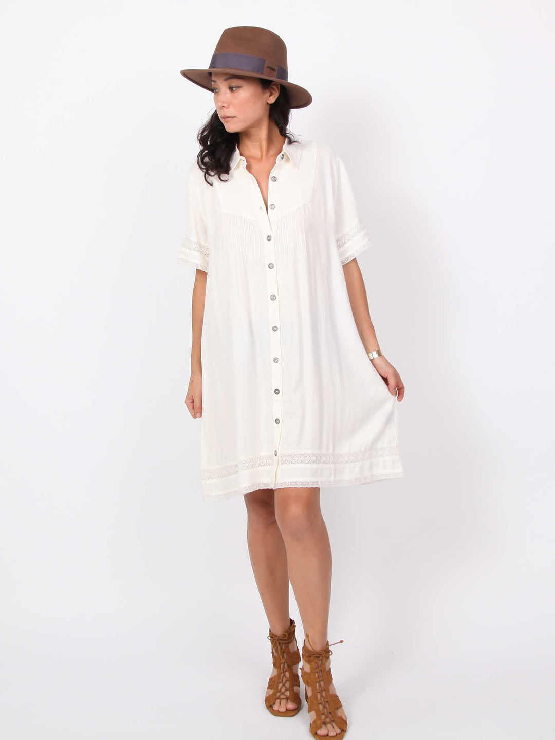 Sophia | Half sleeve shirts dress