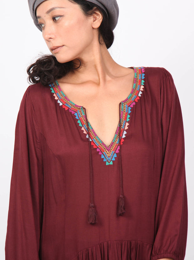 Diana | Embroidery kaftan dress