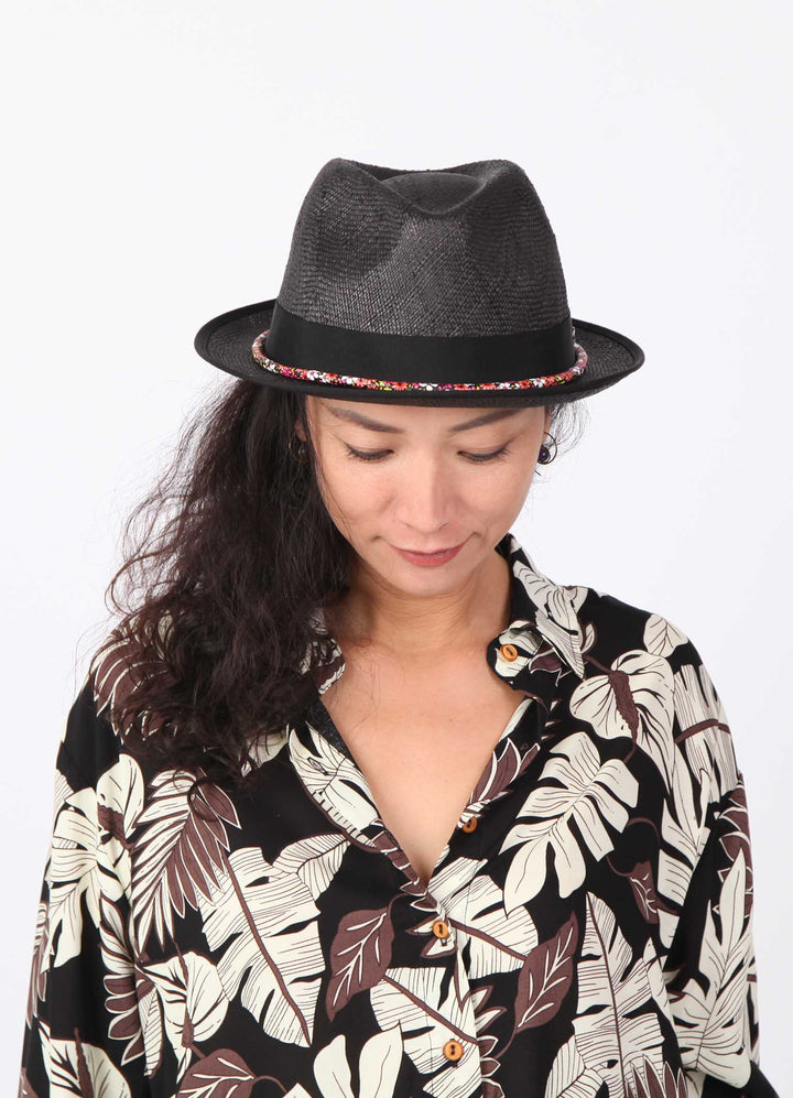 Tory | Bao straw Fedora Hat |  Mossant Paris