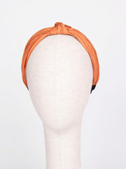 Knotted headband | Satin pleats