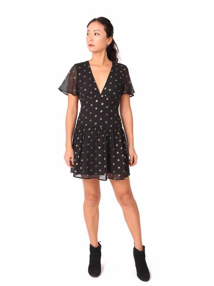 Tayen Chiffon Vneck dress