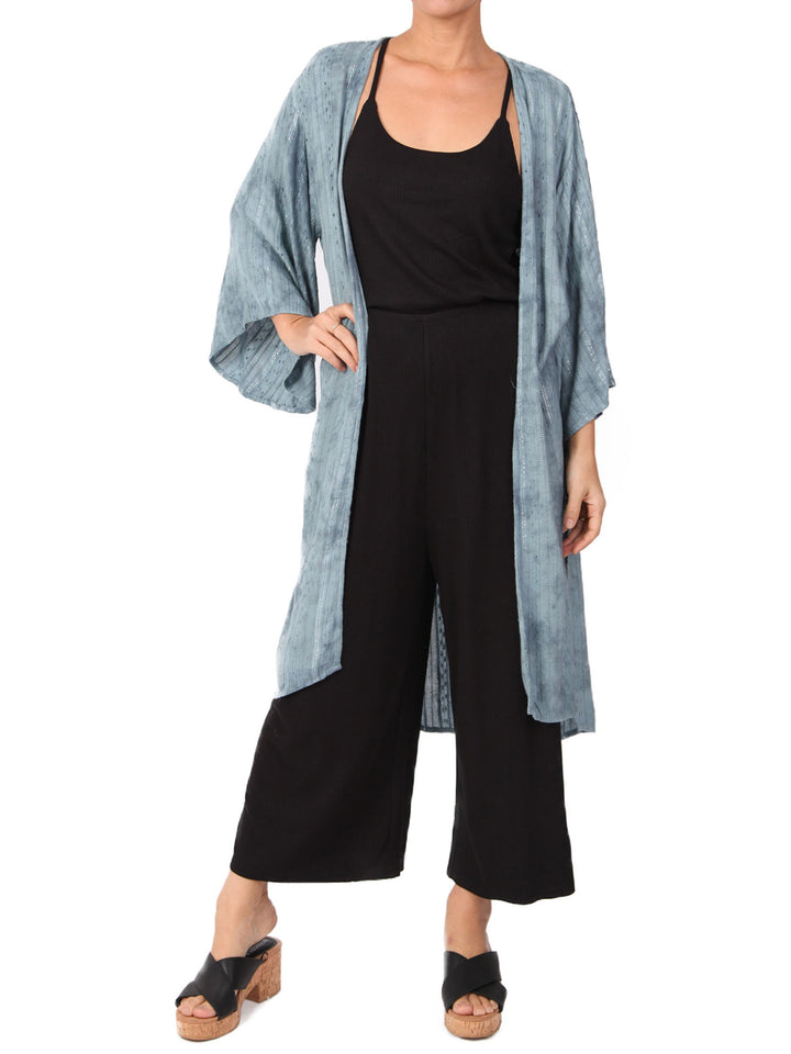 Ra Summer knit midi kimono