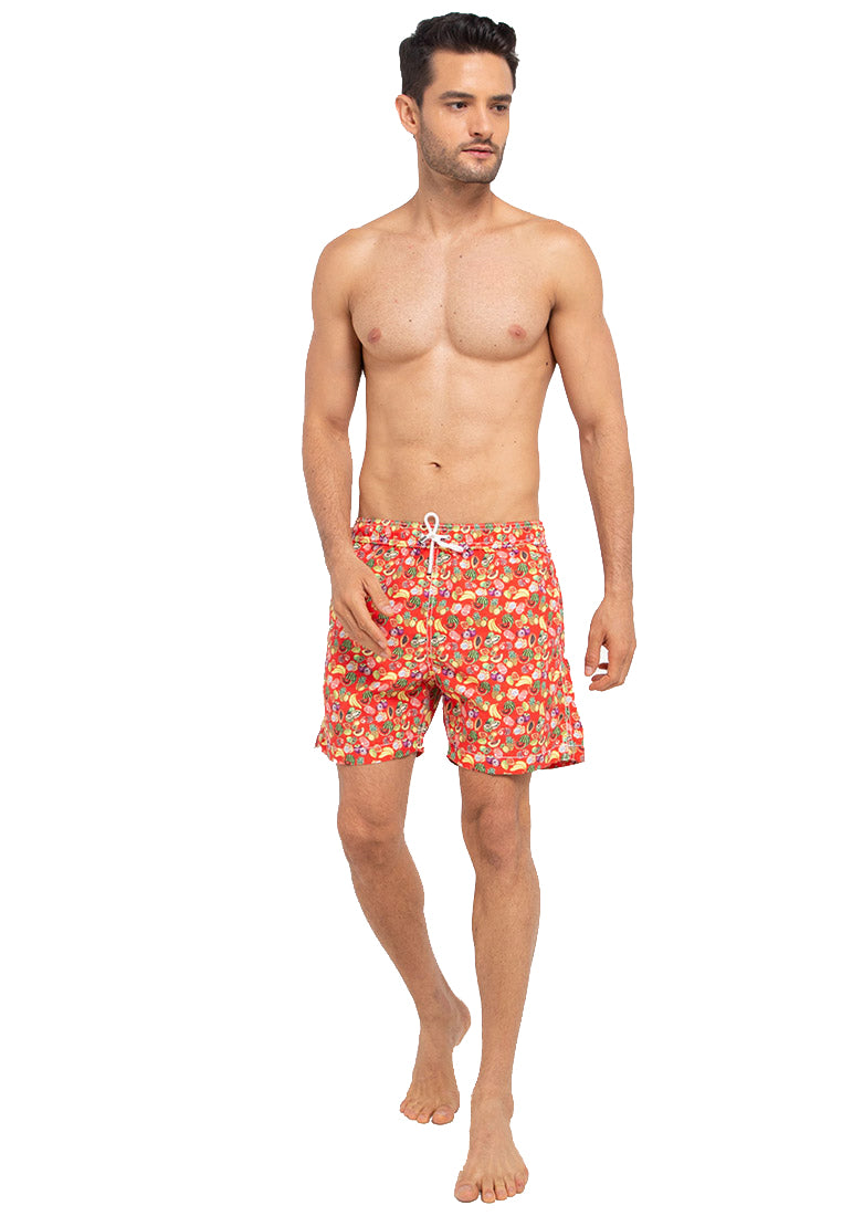 Men Swim trunks | Tutti frutti | Fiesta red