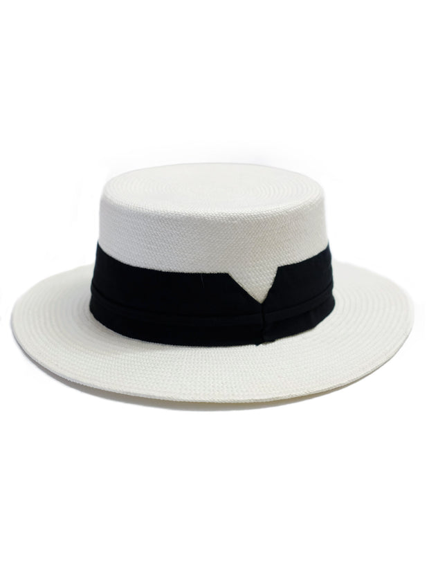 Betty |  Boater Hat | Mossant Paris