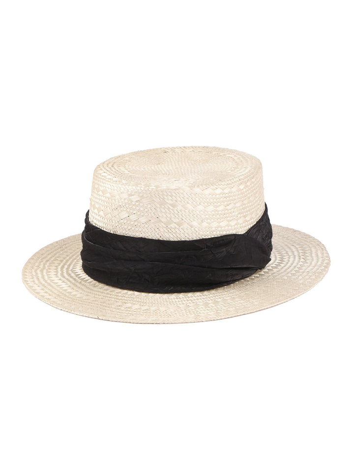 Odina | Boater Hat | 100% Sisal Straw