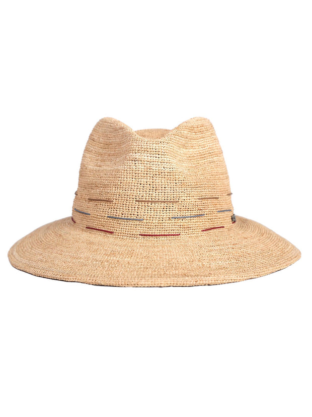 Nara | Fedora Hat | Raffia Straw Hat  | Mossant Paris