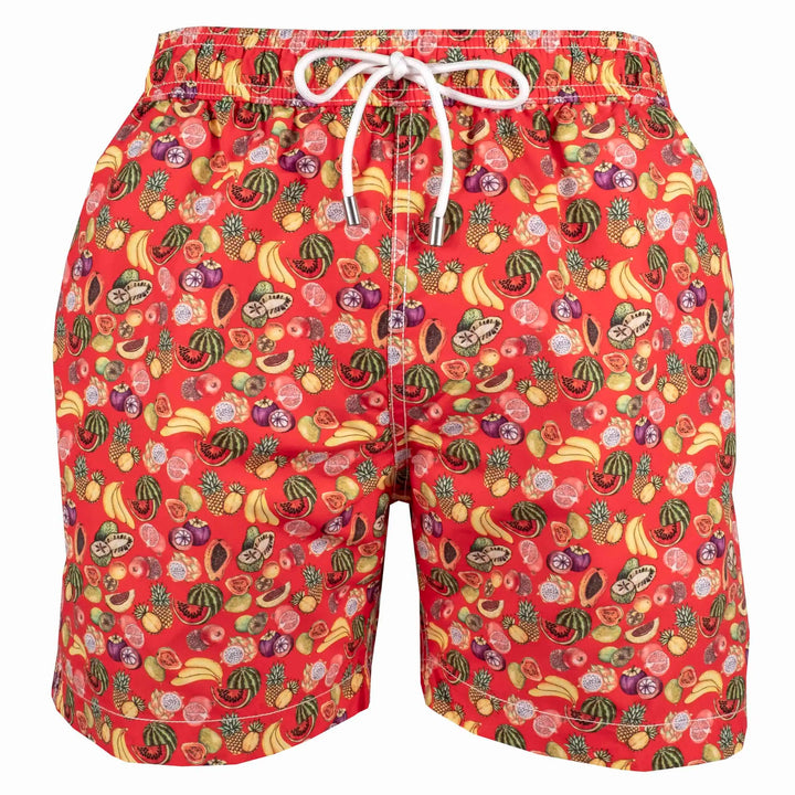 Men Swim trunks | Tutti frutti | Fiesta red