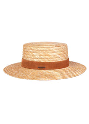 Pam | Boater hat |Wheat straw | Mossant Paris